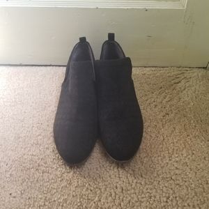 Dr. Scholl's Black Faux Suede Comfort Ankle Booties Size 8.5M